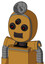 Yellowish Droid With Bubble Head And Dark Tooth Mouth And Three-Eyed And Radar Dish Hat