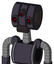 Purple Robot With Multi-Toroid Head And Dark Tooth Mouth And Three-Eyed