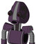 Purple Mech With Droid Head And Round Mouth And Red Eyed