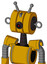 Yellow Robot With Multi-Toroid Head And Black Cyclops Eye And Double Antenna