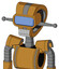 Yellowish Droid With Droid Head And Teeth Mouth And Large Blue Visor Eye