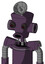 Purple Mech With Cylinder-Conic Head And Round Mouth And Red Eyed And Radar Dish Hat