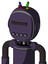 Purple Mech With Bubble Head And Pipes Mouth And Black Visor Cyclops And Wire Hair