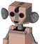 Light-Peach Mech With Mechanical Head And Happy Mouth And Three-Eyed