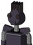 Purple Robot With Rounded Head And Speakers Mouth And Two Eyes And Pipe Hair