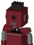 Red Droid With Box Head And Vent Mouth And Black Cyclops Eye And Pipe Hair