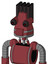 Red Mech With Cone Head And Speakers Mouth And Red Eyed And Pipe Hair