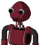 Red Droid With Rounded Head And Speakers Mouth And Two Eyes