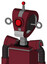 Red Droid With Droid Head And Teeth Mouth And Cyclops Eye And Single Led Antenna