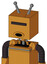 Peach Droid With Box Head And Round Mouth And Black Visor Cyclops And Double Antenna
