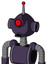 Purple Mech With Rounded Head And Sad Mouth And Cyclops Eye And Single Led Antenna