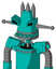 Greenish Robot With Cone Head And Pipes Mouth And Angry Eyes And Three Spiked