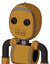 Yellowish Droid With Bubble Head And Toothy Mouth And Red Eyed And Spike Tip