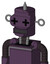 Purple Mech With Cylinder Head And Square Mouth And Plus Sign Eyes And Spike Tip