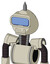 Tan Mech With Rounded Head And Toothy Mouth And Large Blue Visor Eye And Spike Tip