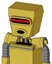 Yellow Droid With Box Head And Round Mouth And Visor Eye