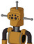 Yellowish Droid With Cylinder Head And Bug Eyes And Single Antenna