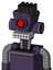 Purple Mech With Cylinder-Conic Head And Keyboard Mouth And Cyclops Eye And Pipe Hair