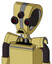 Yellow Droid With Droid Head And Sad Mouth And Three-Eyed