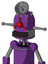 Purple Automaton With Dome Head And Keyboard Mouth And Cyclops Compound Eyes And Radar Dish Hat