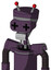 Purple Mech With Vase Head And Teeth Mouth And Plus Sign Eyes And Double Led Antenna