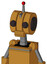 Yellowish Droid With Multi-Toroid Head And Toothy Mouth And Two Eyes And Single Led Antenna