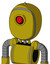 Yellow Automaton With Bubble Head And Cyclops Eye And Spike Tip