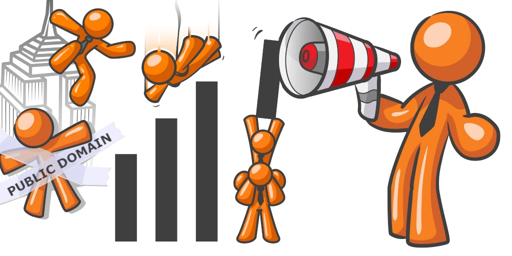 Orange Man stock illustration series by Leo Blanchette  --  iconic 2010s business character concept