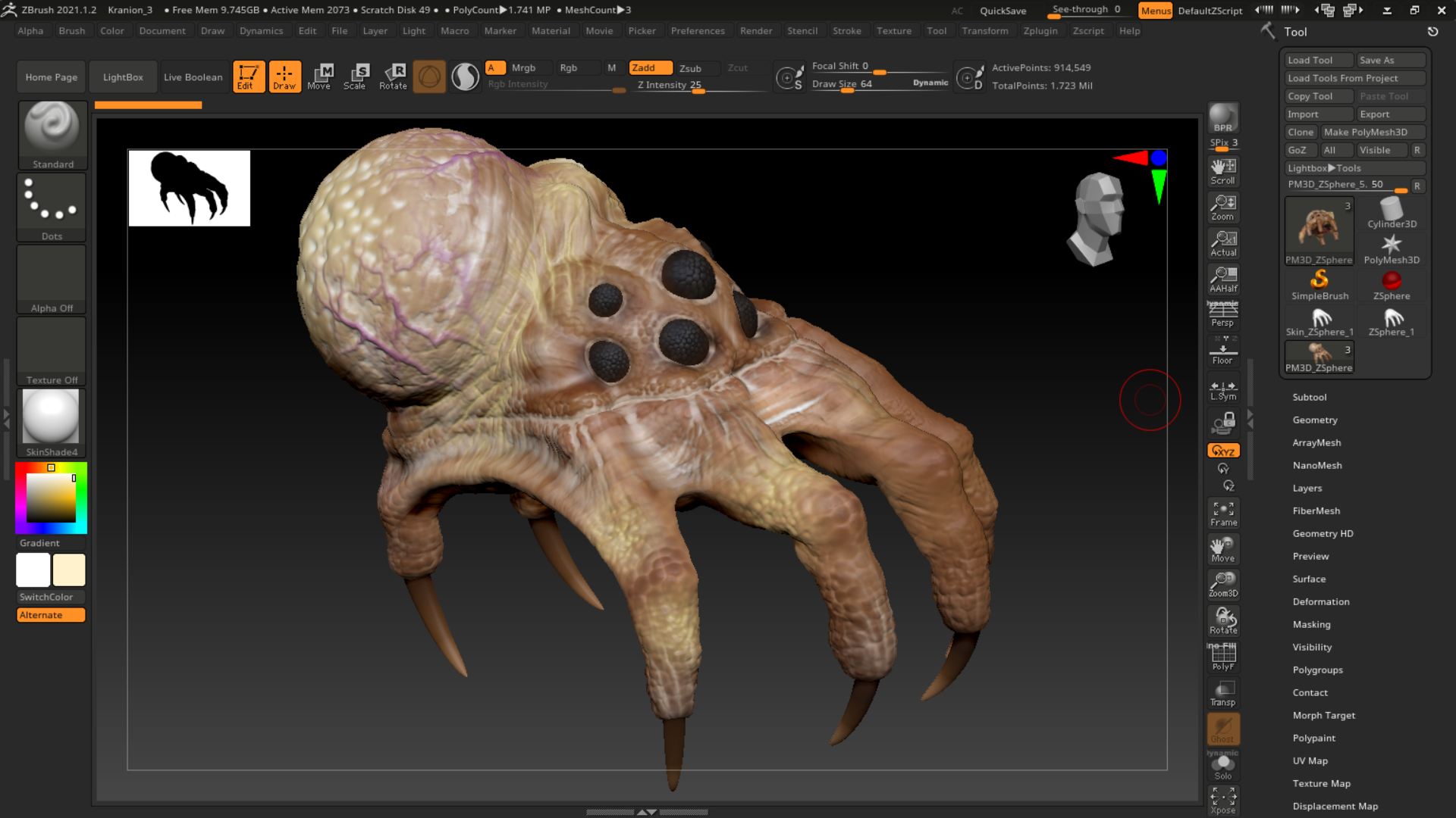 Kranion Hand-Like Alien Bug
