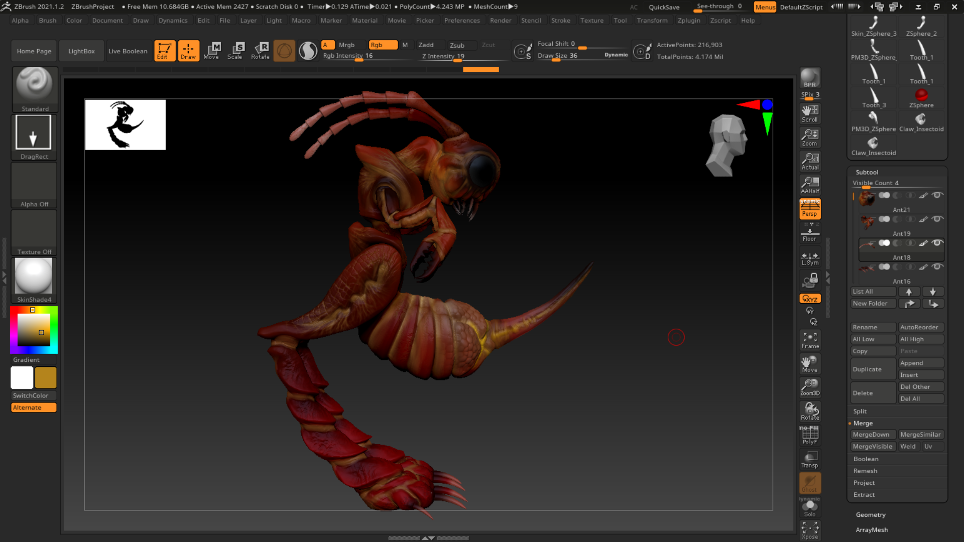 Stinging Ant Creature