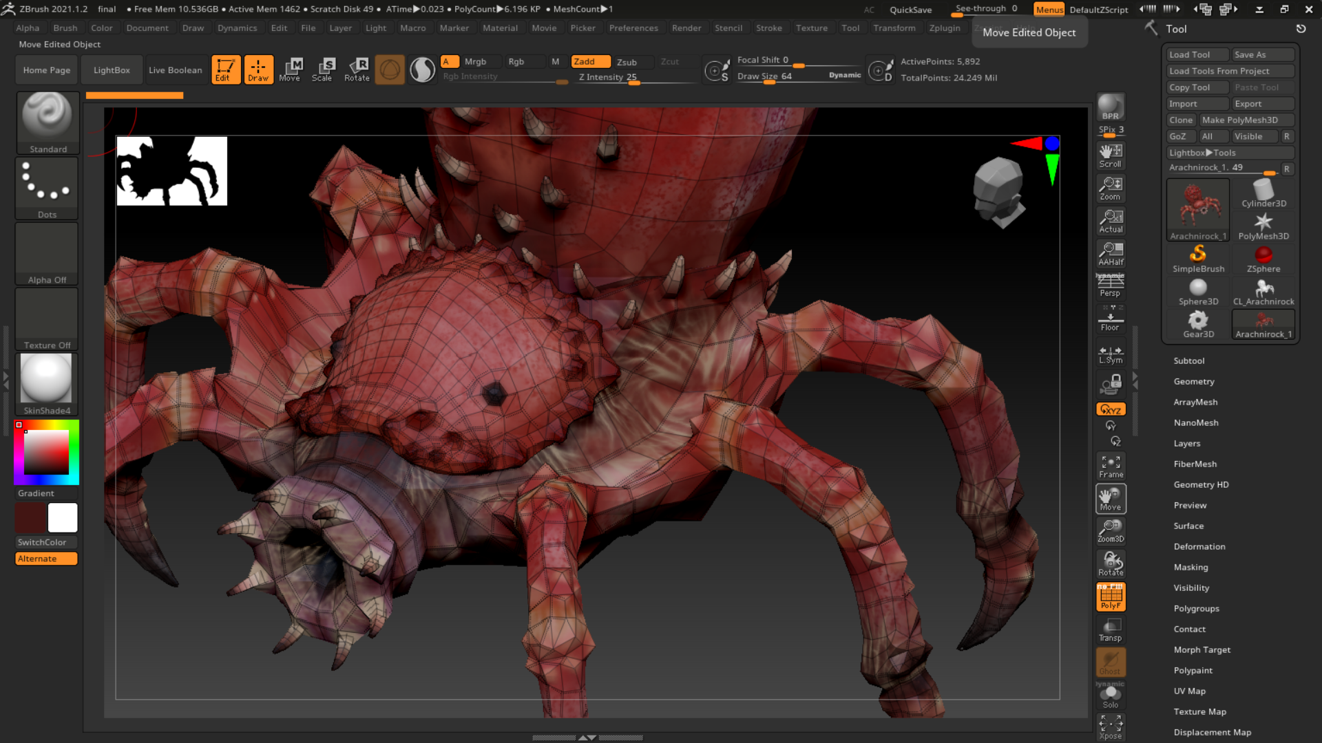 Retopologized in Zbrush