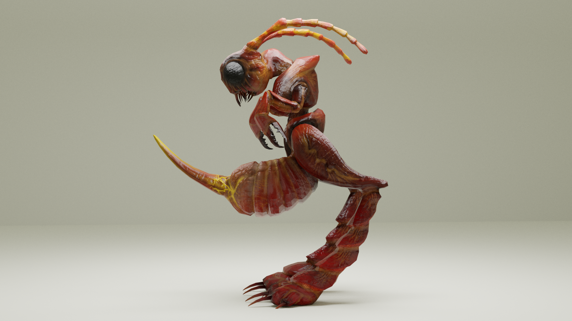 Cave Needle Ant Monster Render 1