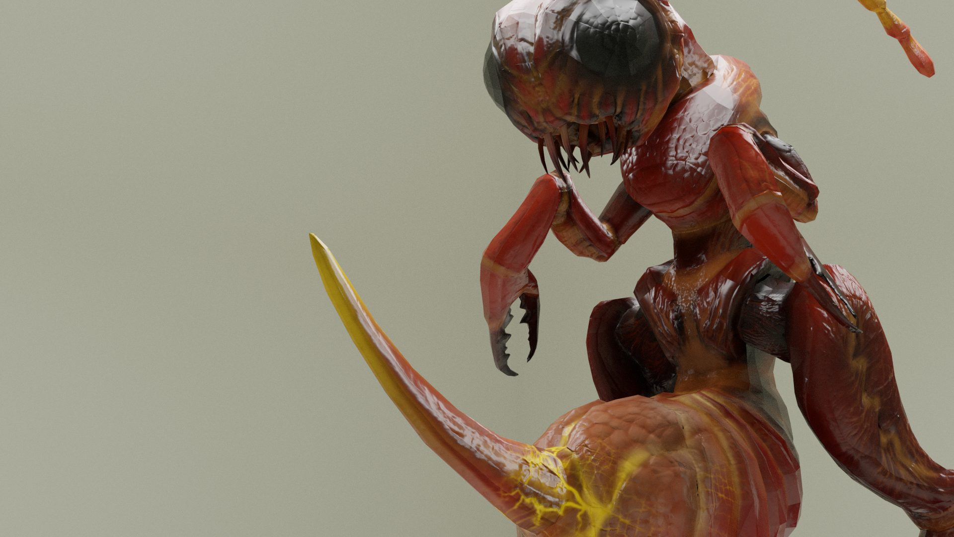 Cave Needle Ant Monster Render 4