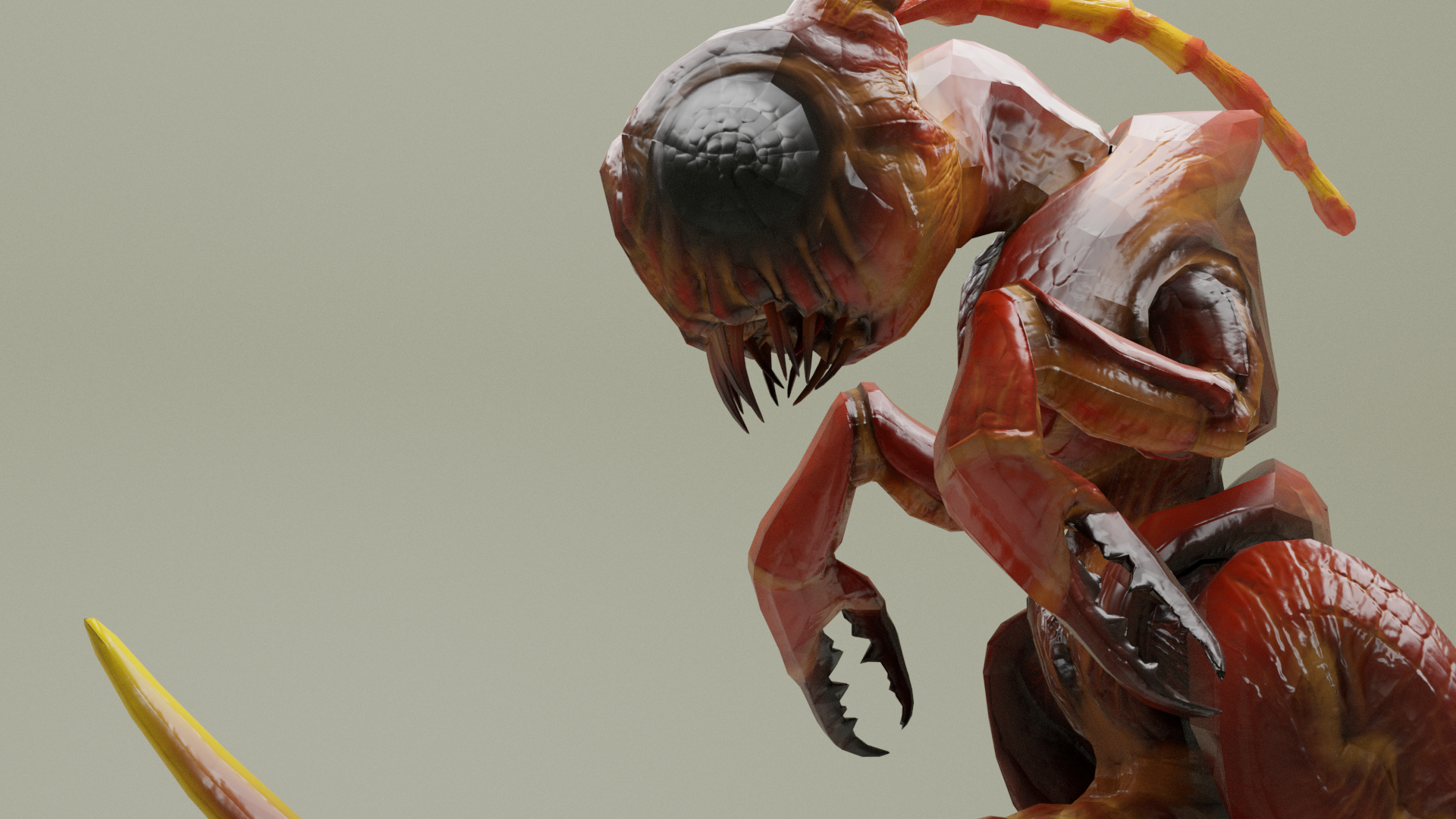 Cave Needle Ant Monster Render 5