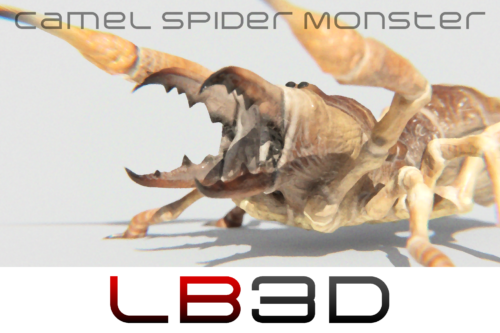 Preview of the Camel Spider Game Asset