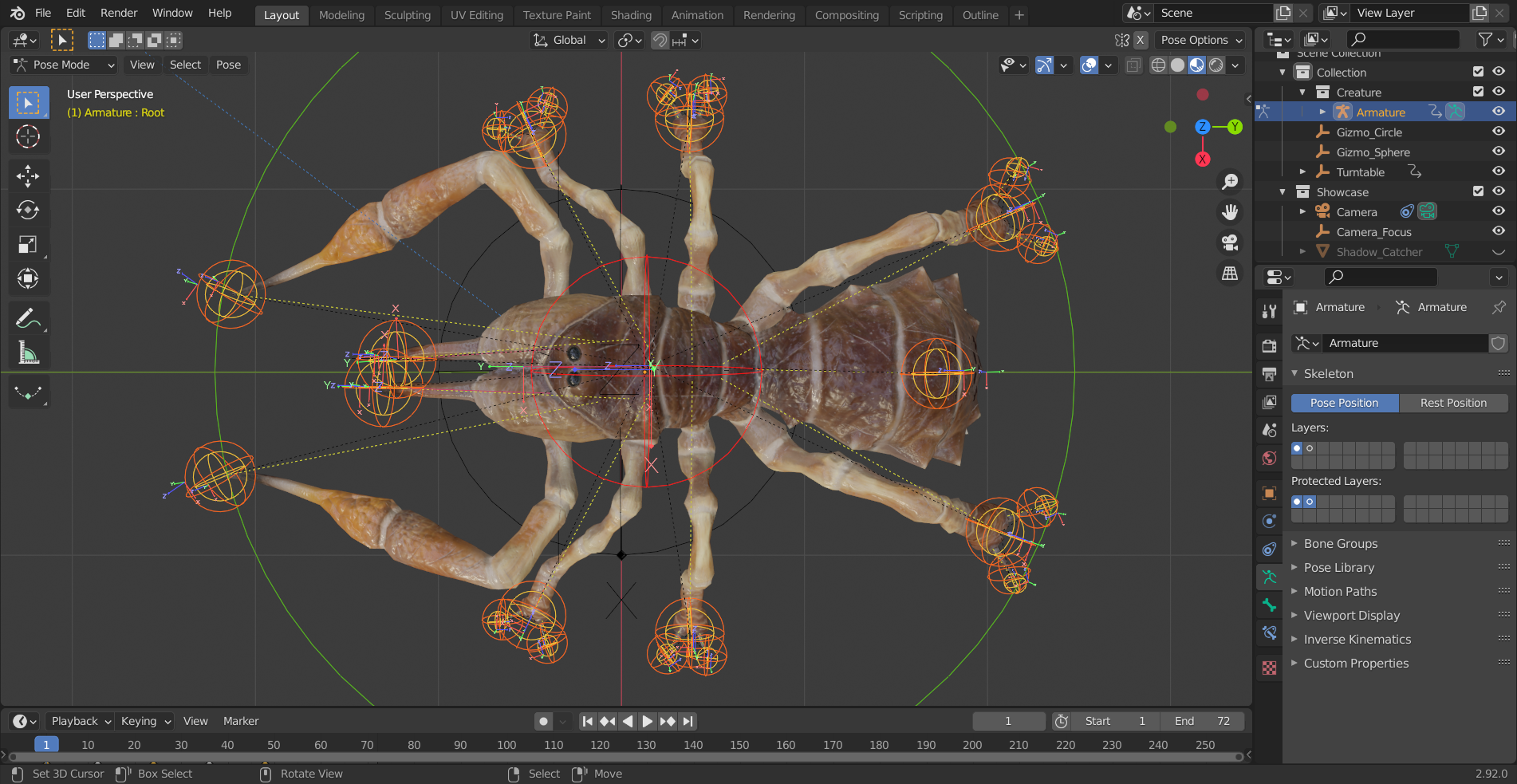 Camel Spider Rig, Top View