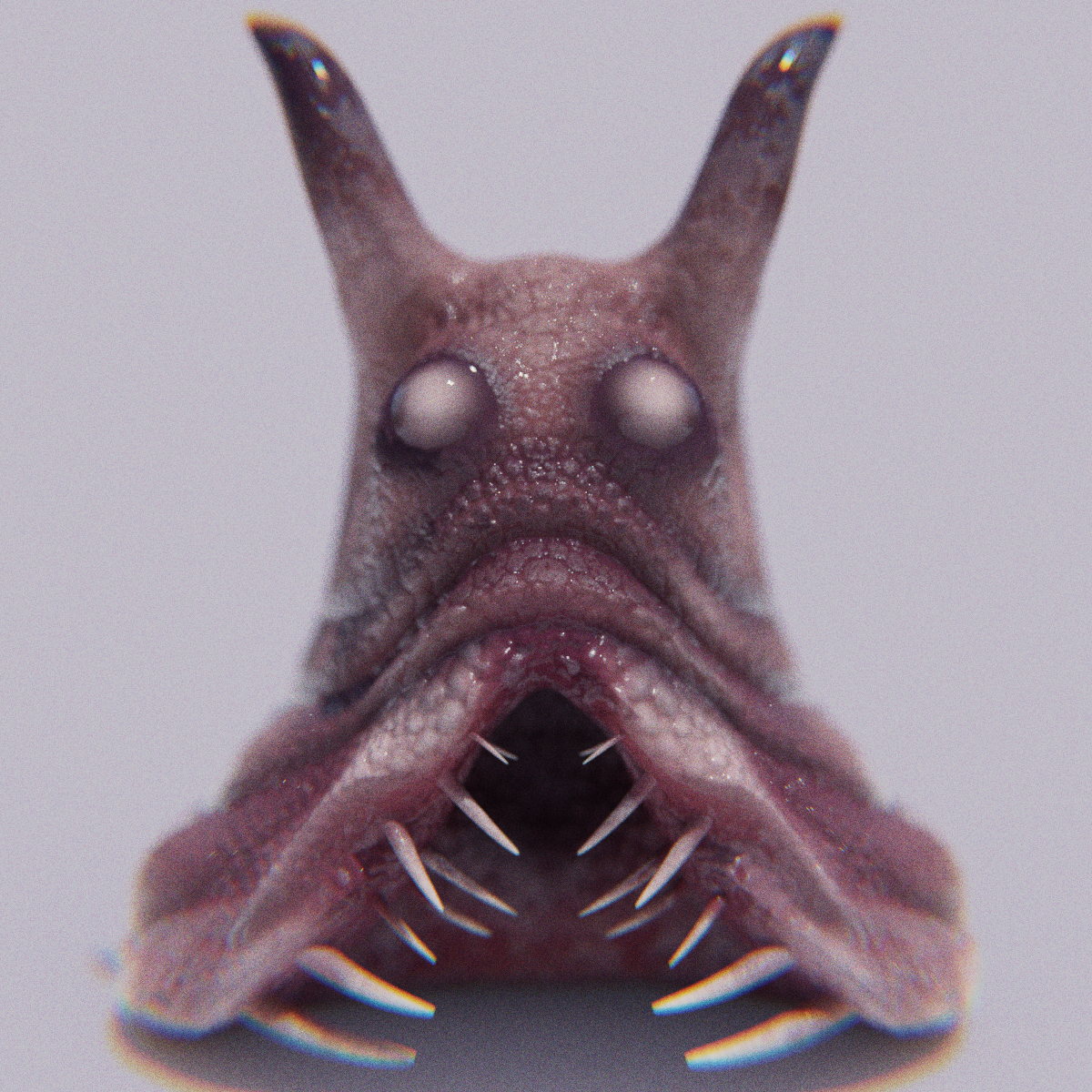 Slug Monster with Giant Teeth
