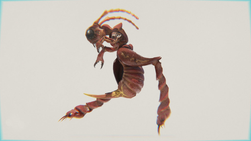 Giant Red Ant Monster running