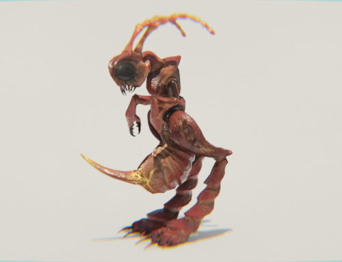 Giant Red Ant Monster 3d Model