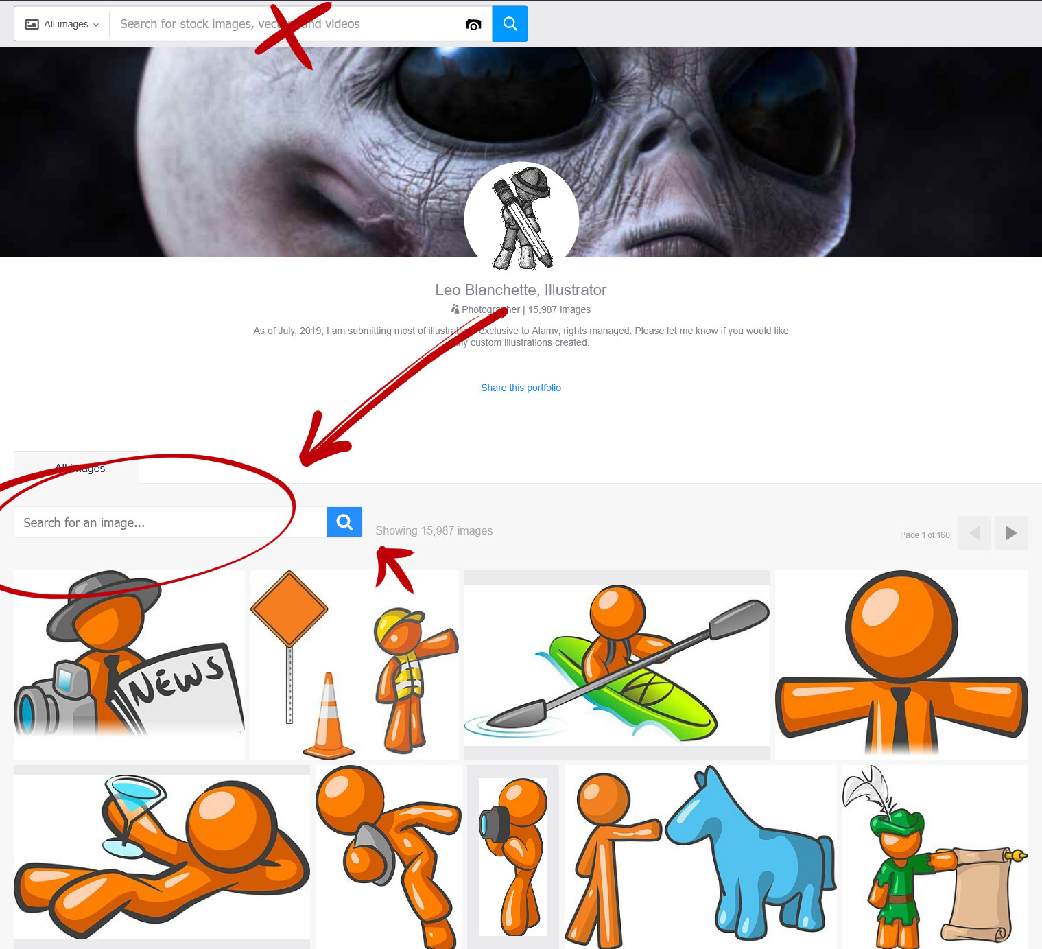 Search my Alamy portfolio