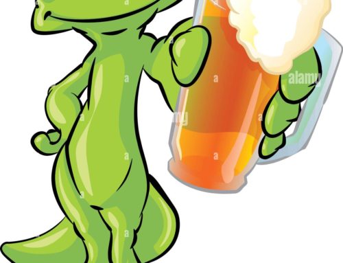 Gecko with Beer