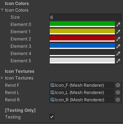 Unity editor color assignment - Retrobot Documentation
