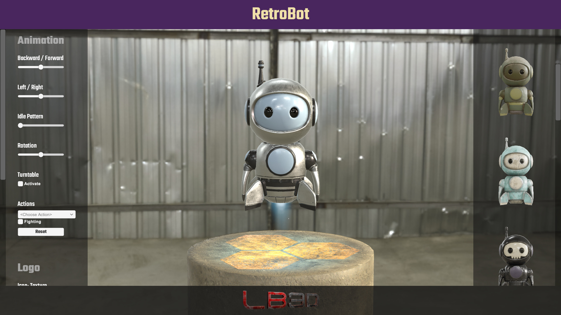 Retrobot Demo Scene
