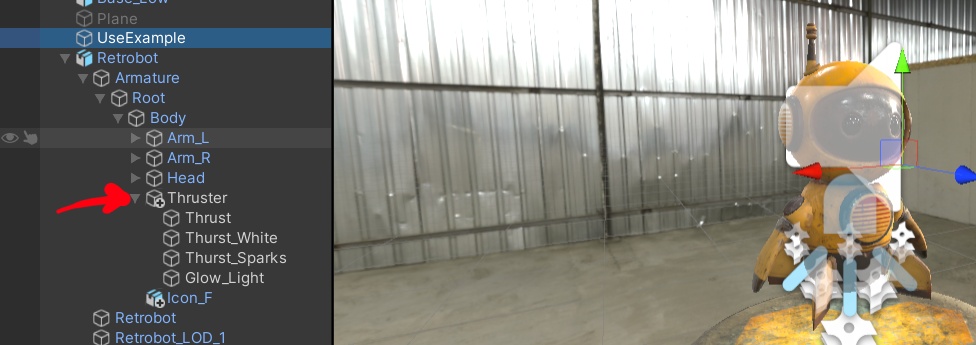 Remove or disable thrusters