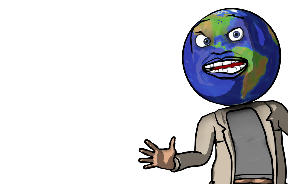 GlobeTroll Angry Rebuttal Isolated